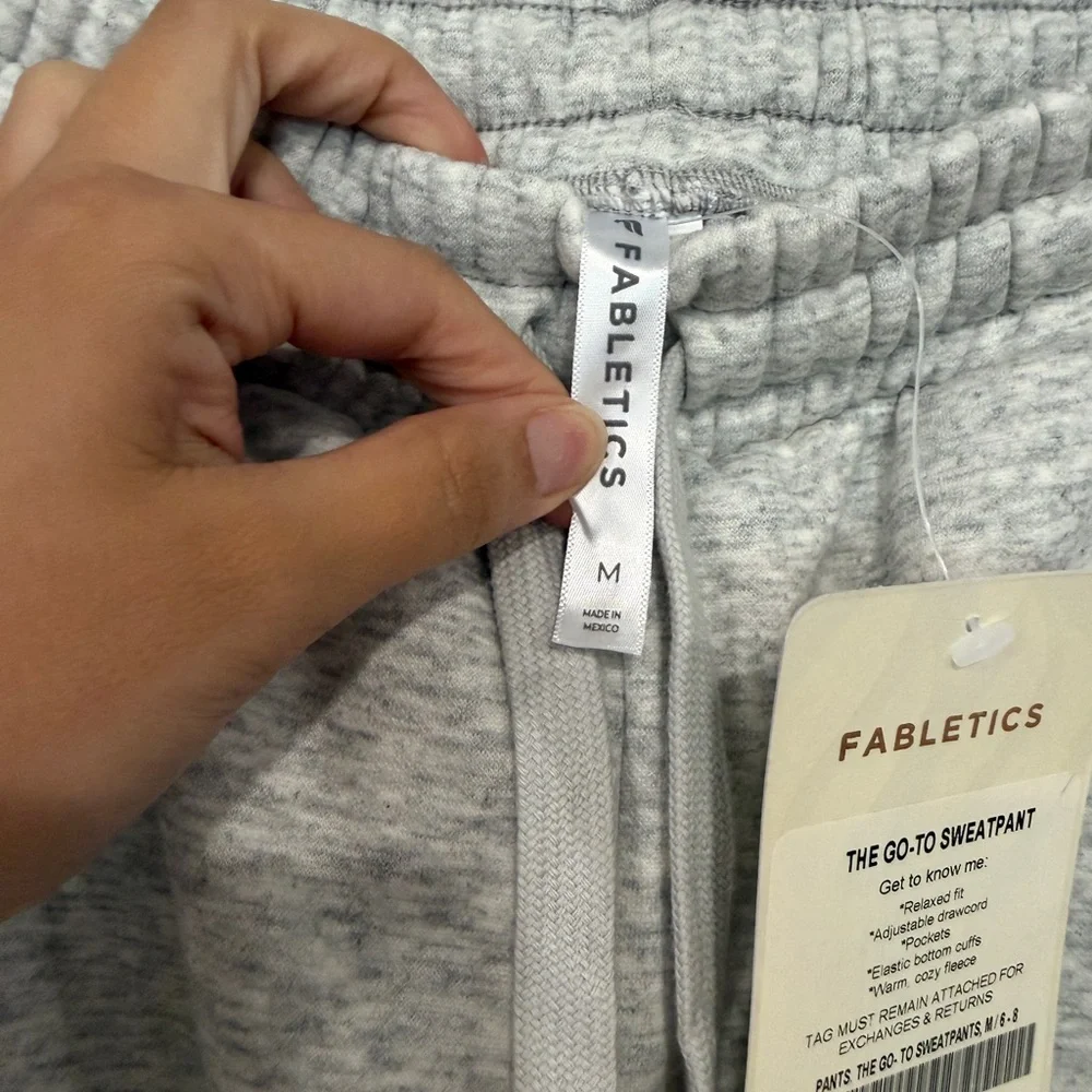 Fabletics Light Gray Heather Go-To Sweatpant - Picture 6 of 9